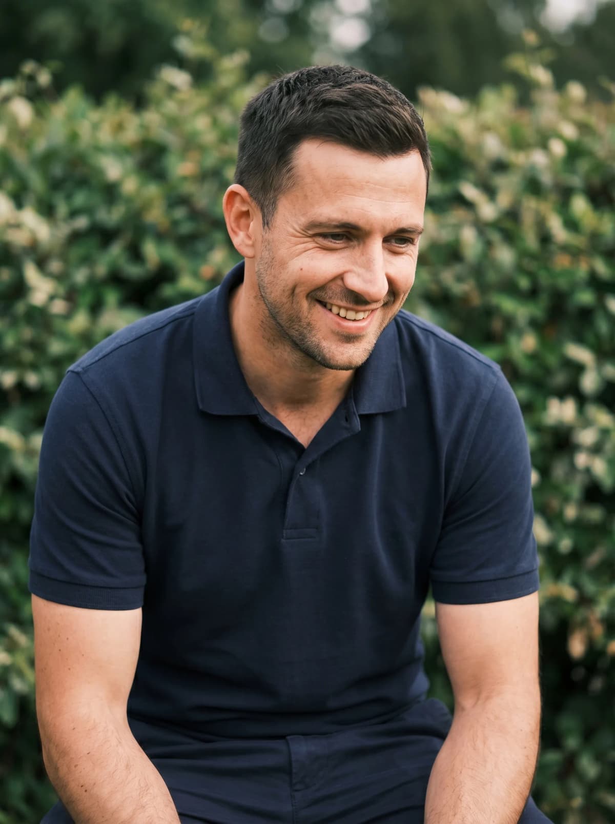 Confident British tradesman using Jobnix